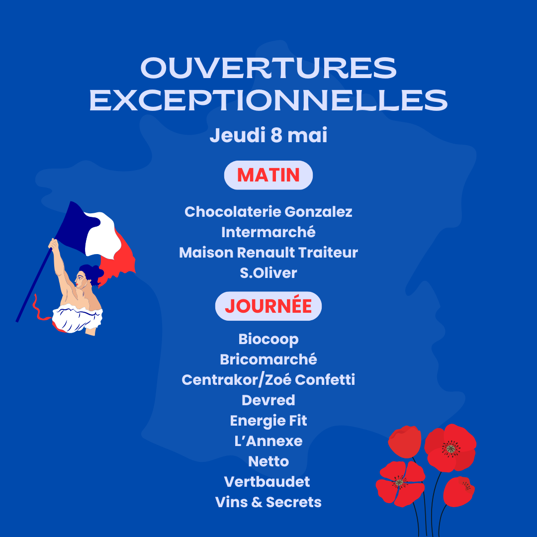Ouvertures le 8 mai 2025